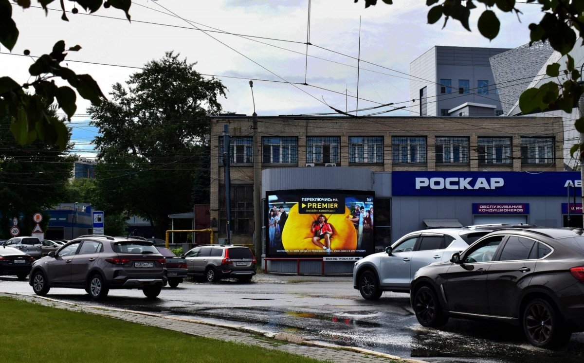 Обоз установки медиа фасада на РОСКАРе