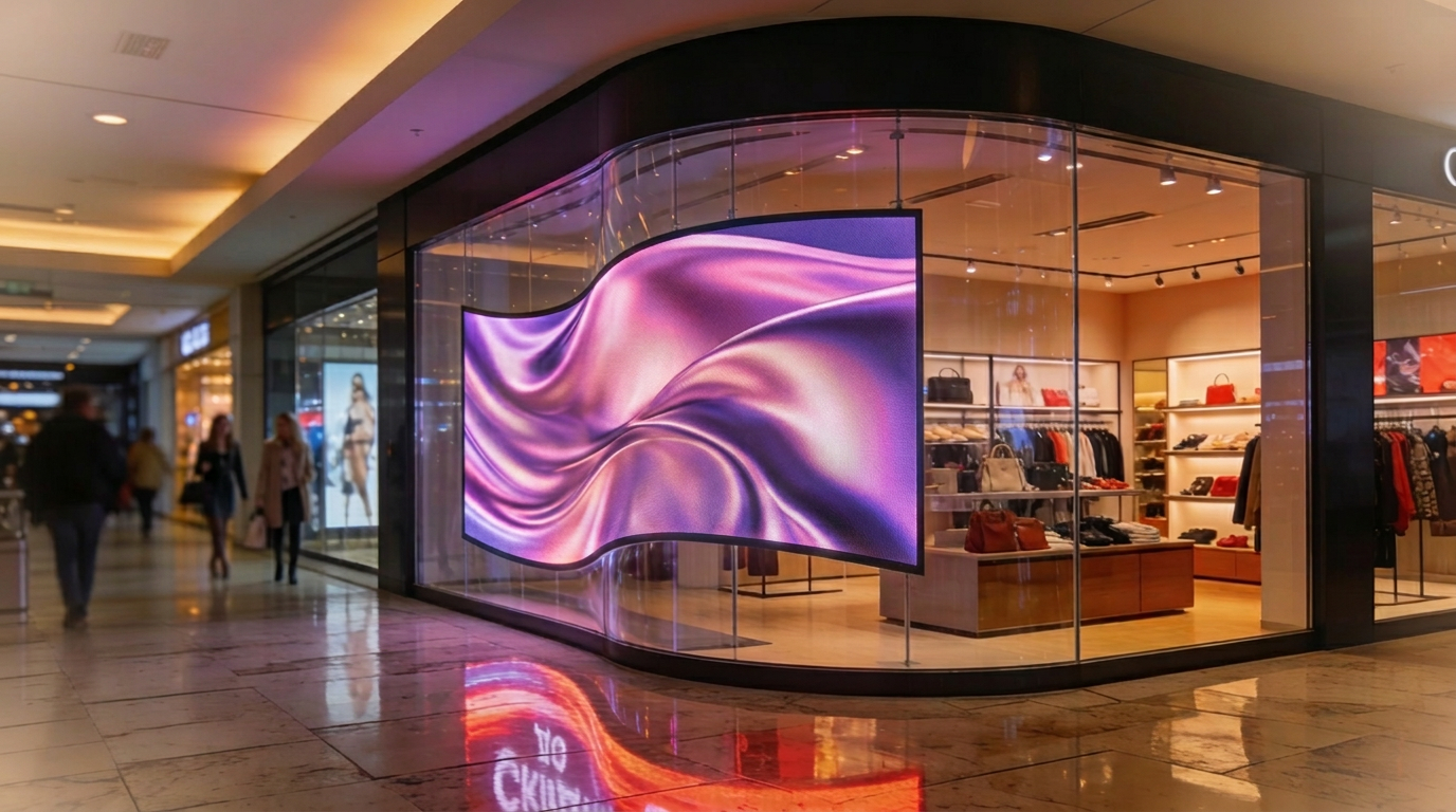 Гибкий светодиодный экран и прозрачный LED‑экран