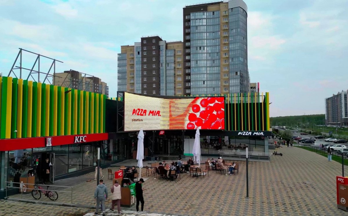 Отчет об установке рекламного щита в ЖК Ньютон