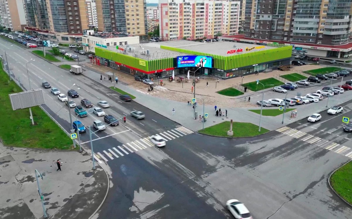 Отчет об установке рекламного щита в ЖК Ньютон