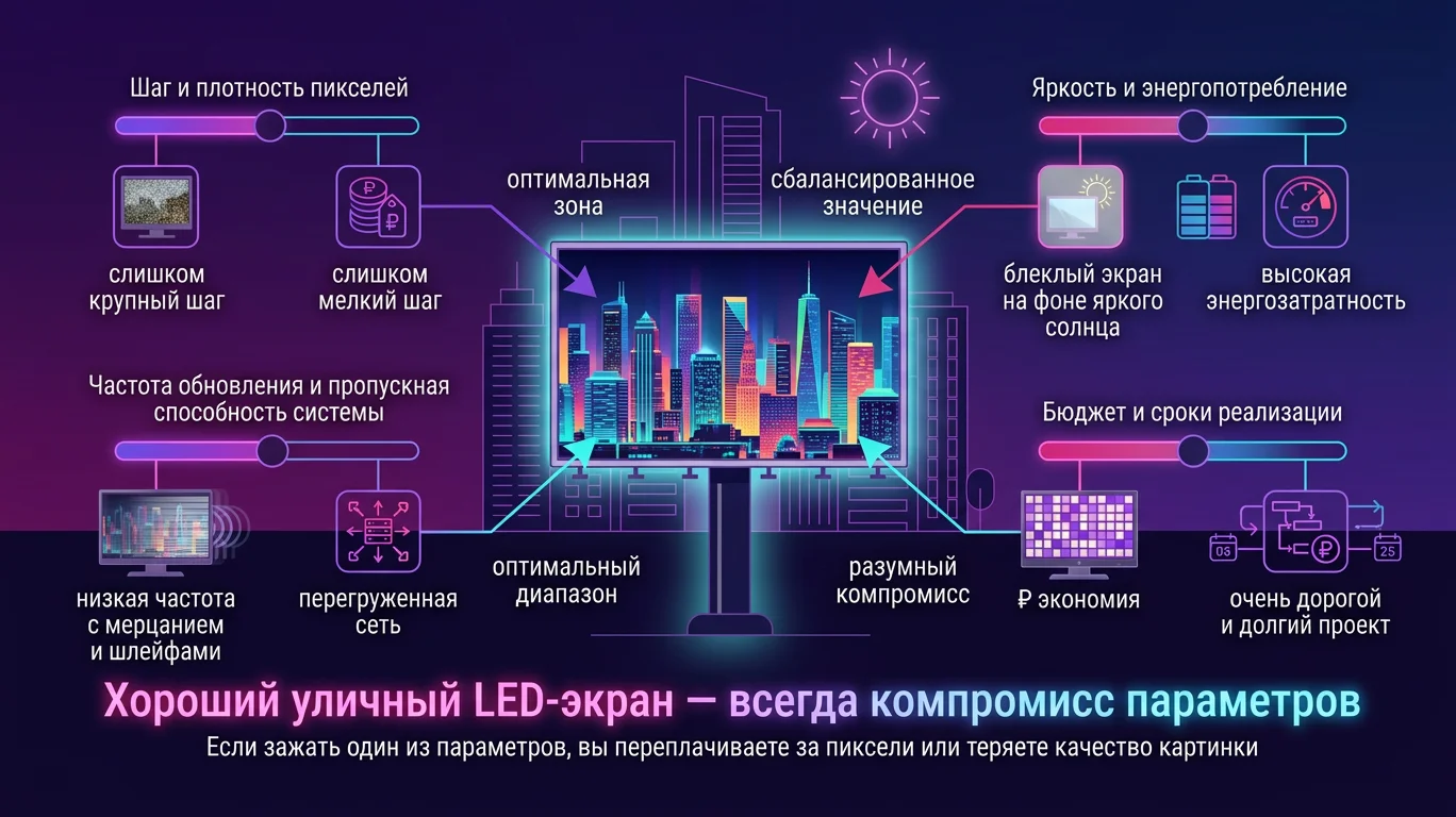 уличный лед экран