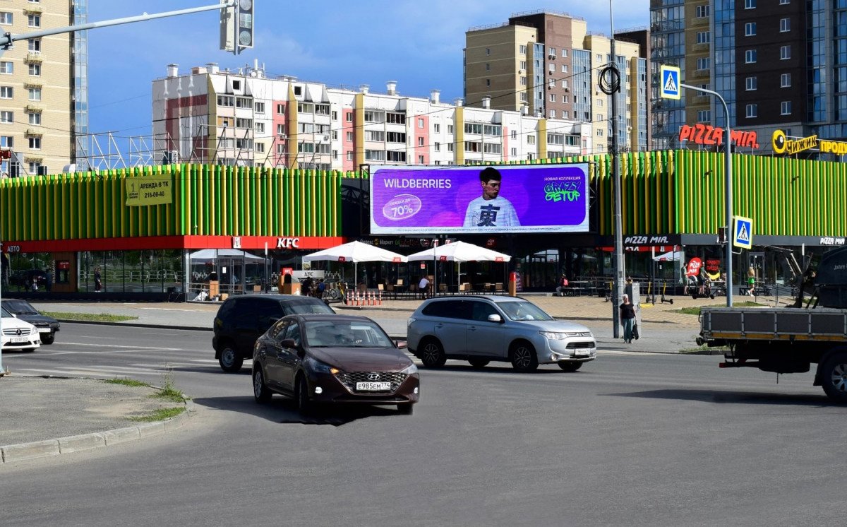 Отчет об установке рекламного щита в ЖК Ньютон